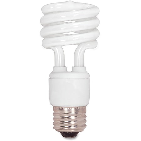 CFL Spiral Bulb T2, 13W, 880 Lumens, 48/CT, White PK